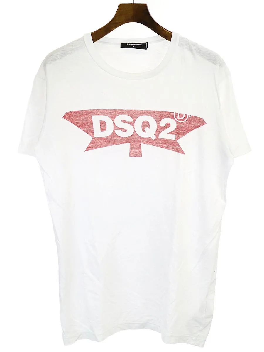 DSQUARED2 ディースクエアード 17AWロゴプリントTシャツ