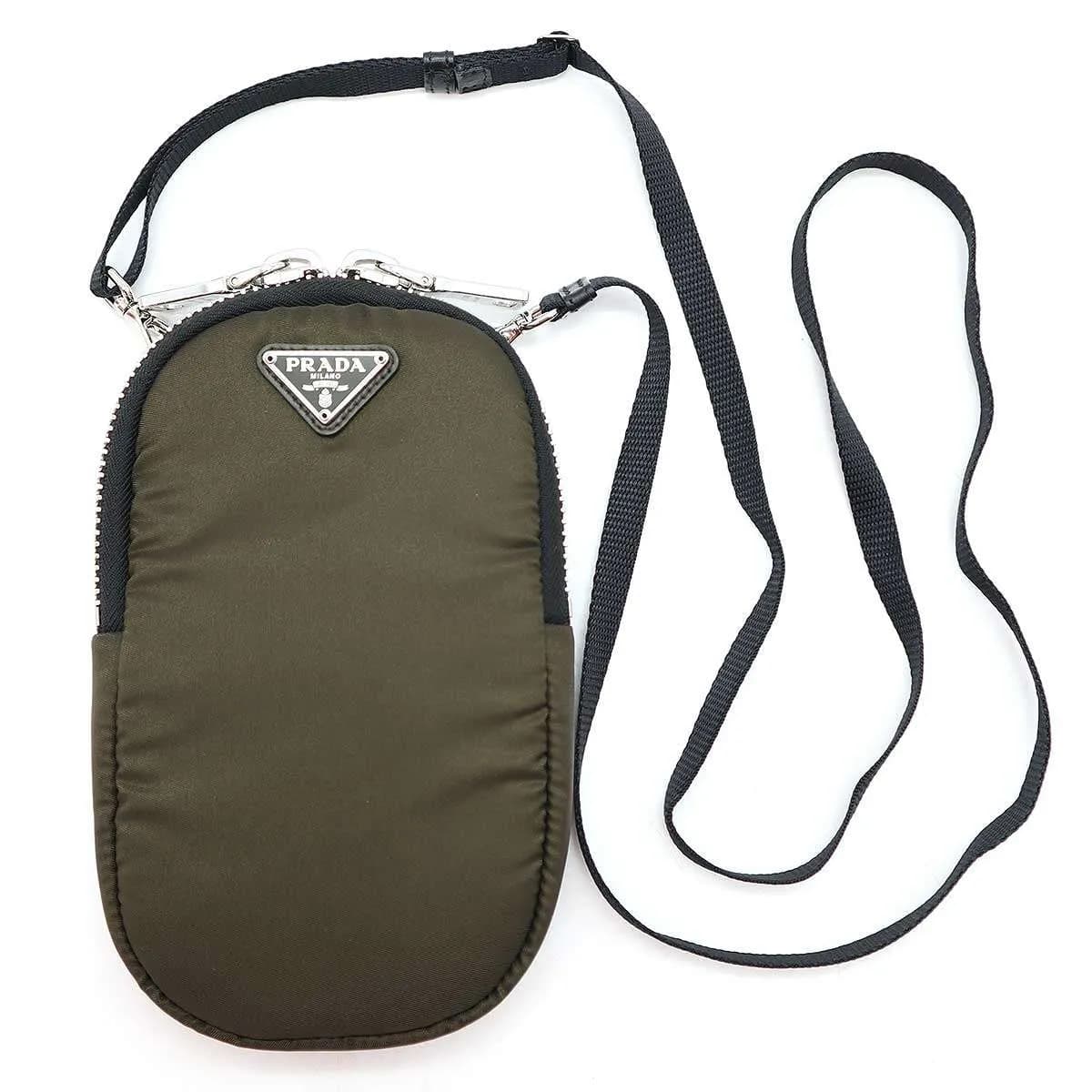 PRADA プラダ Tessuto Nylon Pocket Mini Bag ナイロンスマートフォン ショルダーバッグ ポーチ