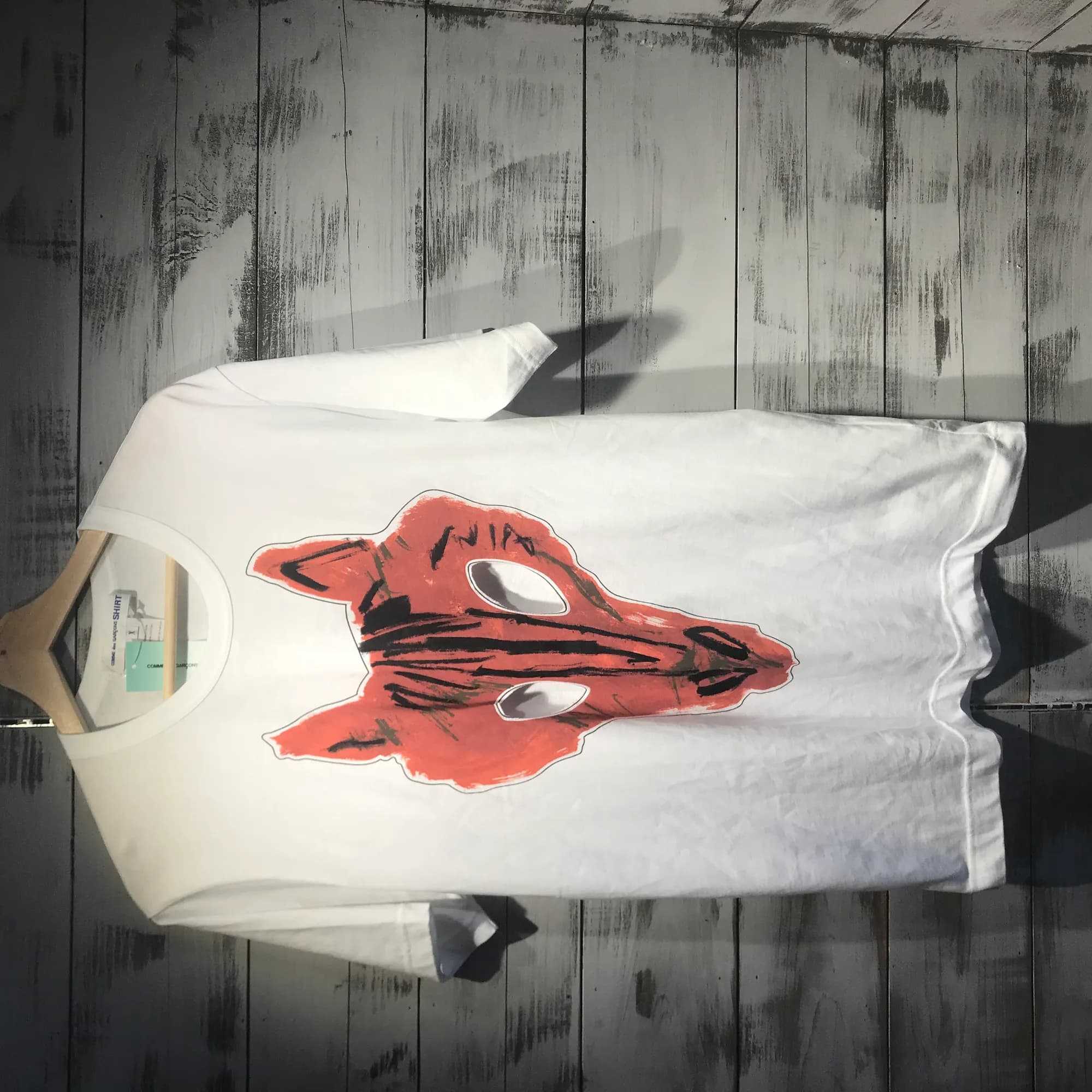 COMME des GARCONS COMME des GARCONS SHIRT 19SS アニマルカットアウトデザインTシャツ