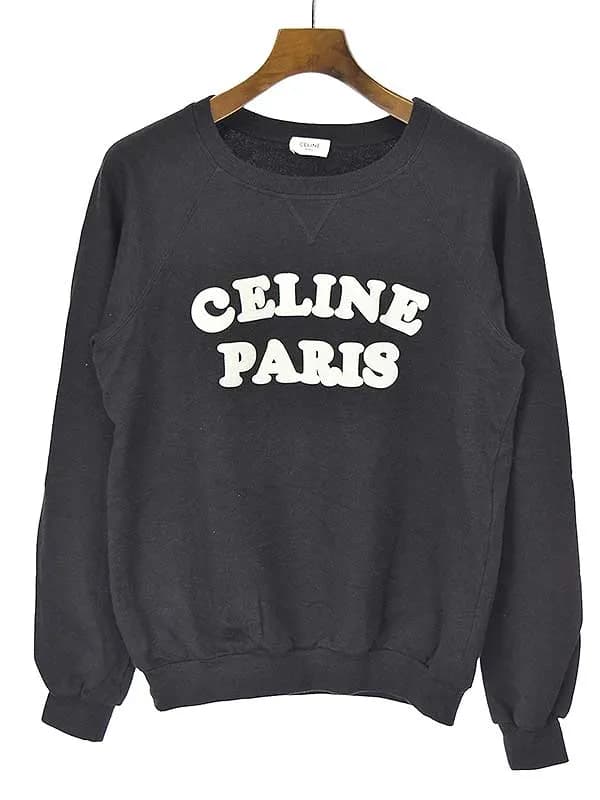 CELINE セリーヌ 20AW FELPA LOGO CELINE PARIS クルーネックスウェットトレーナー