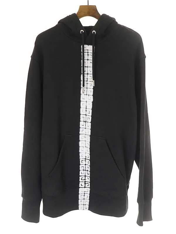 GIVENCHY ジバンシィ 22SS 4G タグエフェクトフーデッドスウェットパーカー