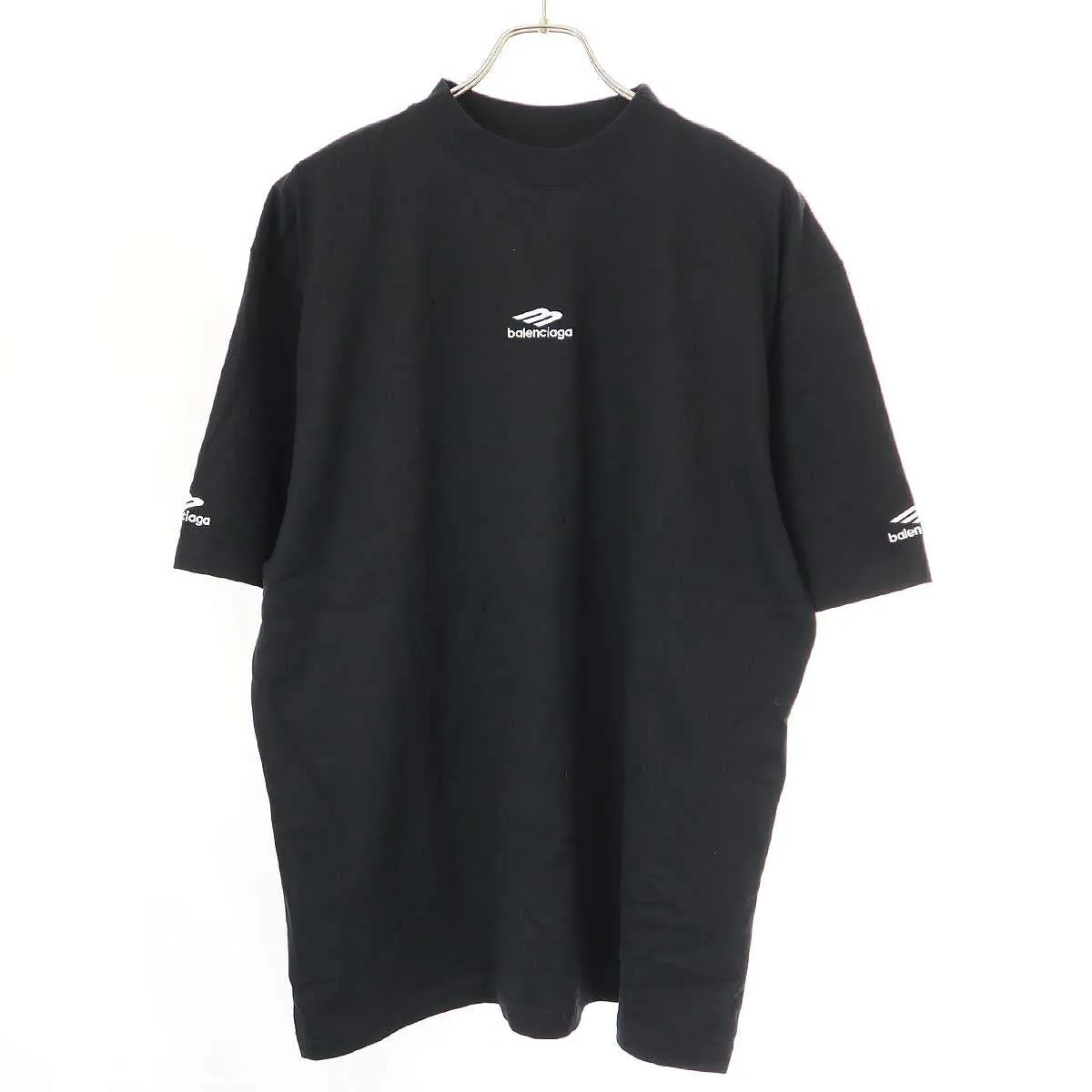 BALENCIAGA バレンシアガ Ski S/S T-Shirt ロゴ刺繍オーバーサイズTシャツ