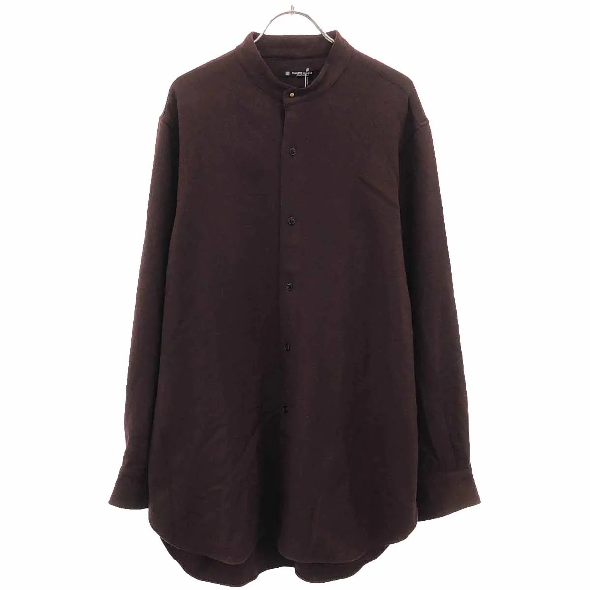 MAATEE&SONS マーティーアンドサンズ Wool Saxony Band Collar Shirts ウールサキソニーバンドカラーシャツ MT3303-0603B