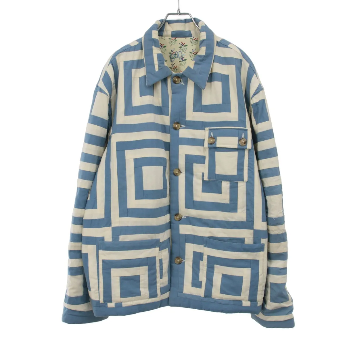 BODE ボーディー 22AW WHITE HOUSE STEPS QUILT JACKET キルティングジャケット