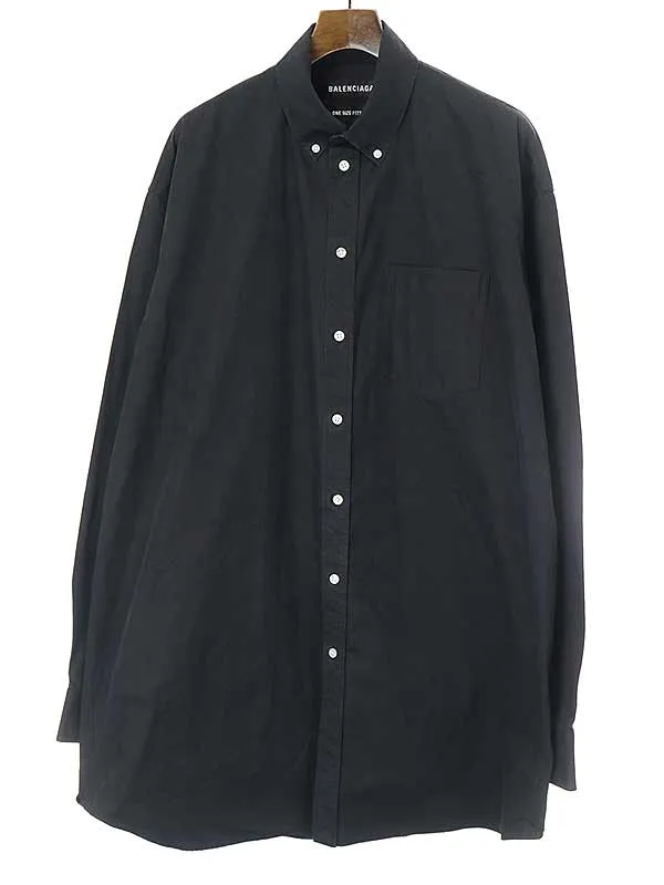 BALENCIAGA バレンシアガ オーバーサイズコットンボタンダウンシャツ