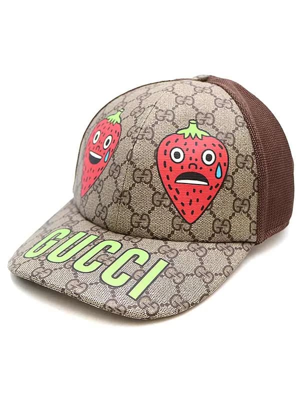 GUCCI グッチ ストロベリー GGスプリームベースボールキャップ