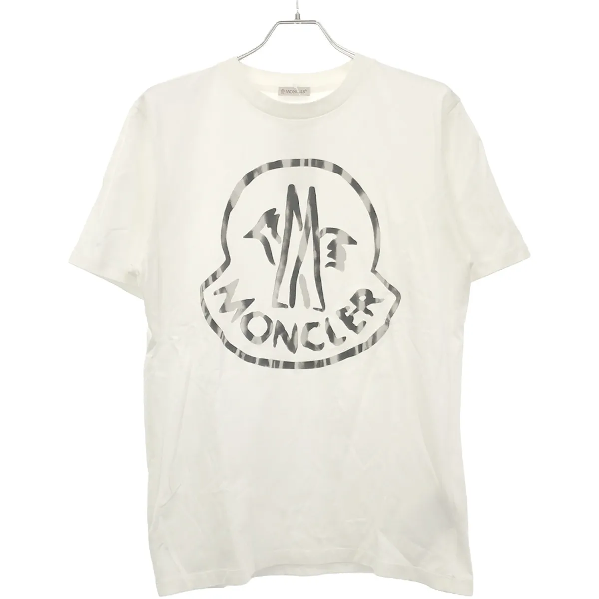 MONCLER モンクレール 23SS MAGLIA MANICHE CORTE メタルラバーロゴプリントTシャツ I10938C00018 899WS