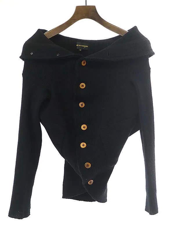COMME des GARCONS コムデギャルソン 2002AW ウールサークル 変形ニットジャケット