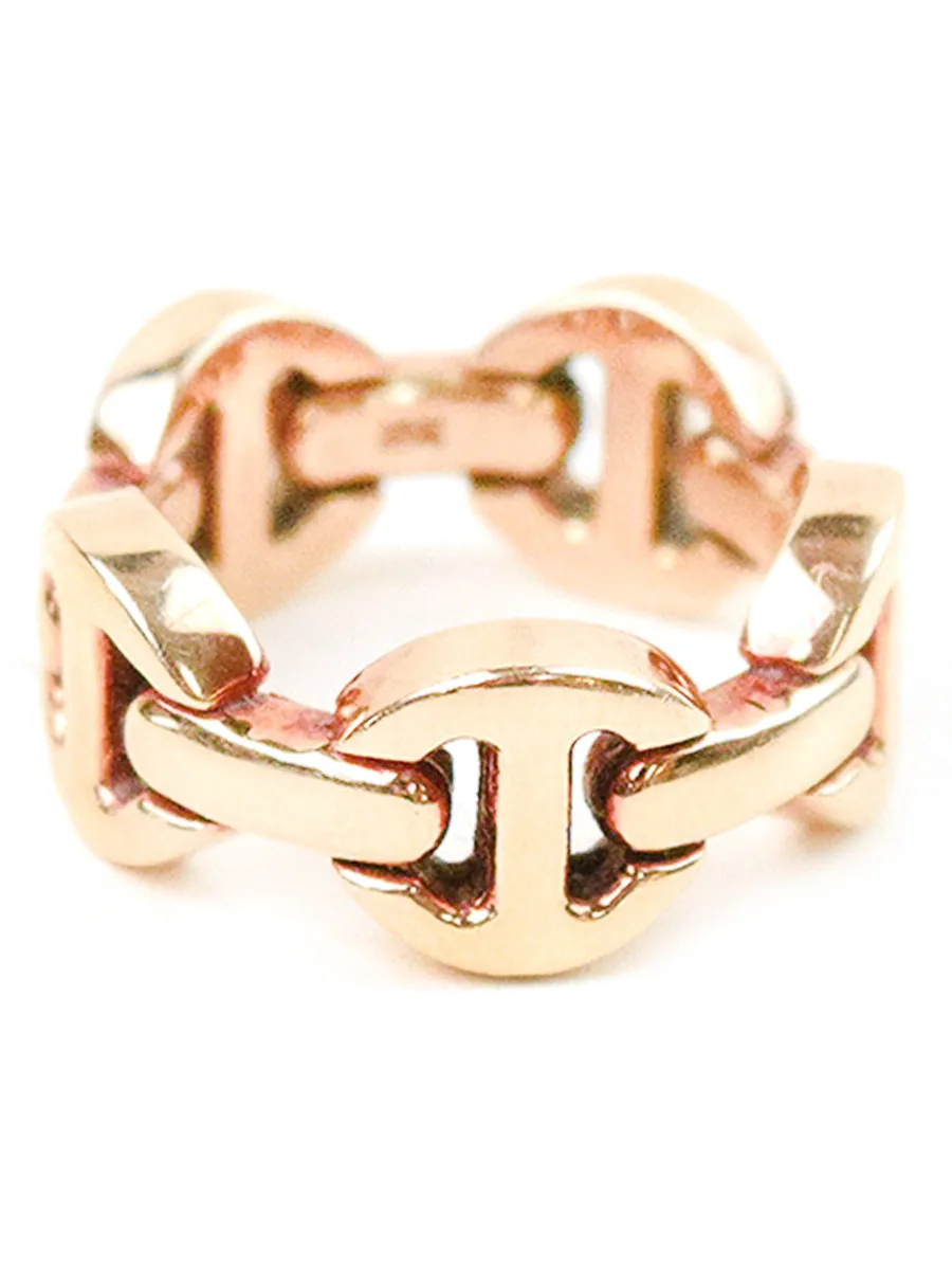 HOORSENBUHS ホーセンブース CLASSIC TRI-LINK RING PINK GOLD 18K リング
