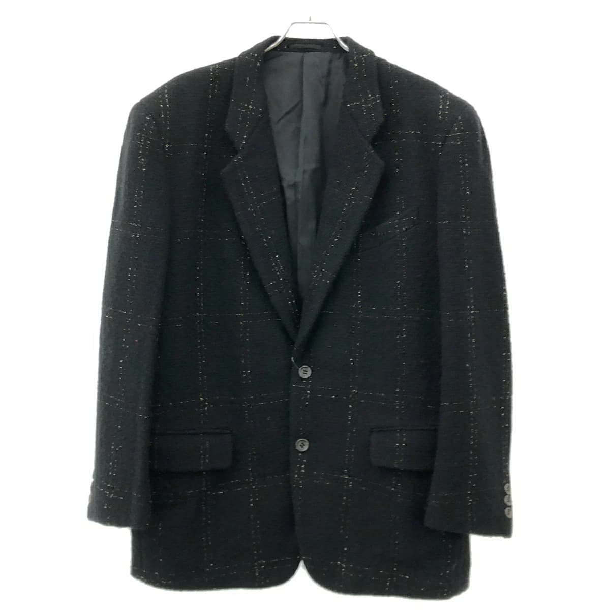 COMME des GARCONS コム デギャルソンオムプリュス AD1988 ウールツイードラメテーラードジャケット