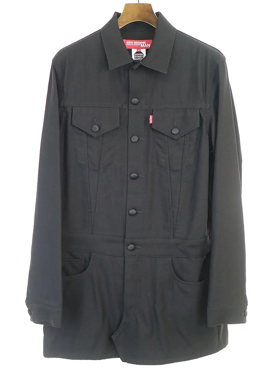 COMME des GARCONS ジュンヤワタナベ コムデギャルソン マン × リーバイス DOVER STREET MARKET限定 05AW ドッキングジャケットコート