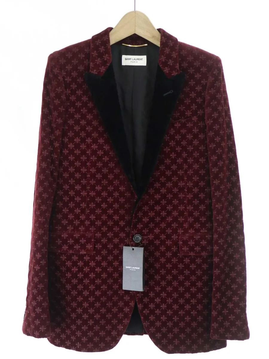 SAINT LAURENT サンローラン パリ 18AW ベルベットテーラードジャケット