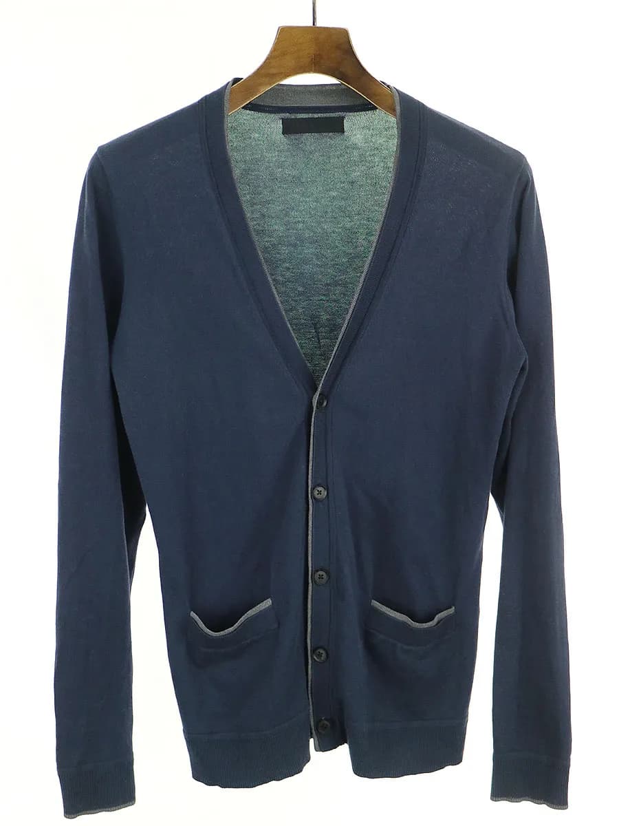 junhashimoto ジュンハシモト 14SS ITALY COTTON CARDIGAN コットンニットカーディガン