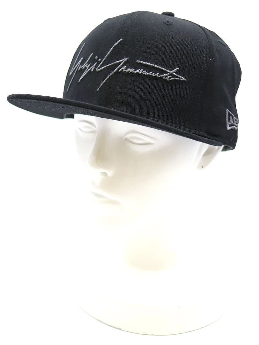 Yohji Yamamoto ヨウジヤマモトプールオム×ニューエラ ADJUSTABLE 9FORTY ZOOM UP LO OSFA シグネチャーロゴキャップ