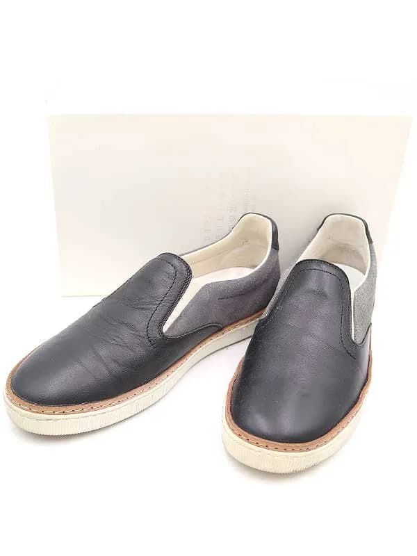 Maison Margiela メゾン マルタン マルジェラ22 レザー切替スリッポンスニーカー