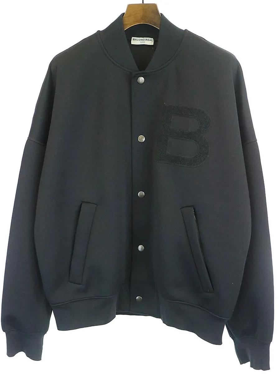 BALENCIAGA バレンシアガ 16AW APPLIQUD PIQU ボンバージャケット