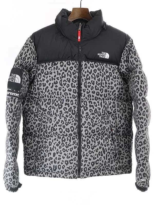 Supreme シュプリーム × ザノースフェイス 11AW Nuptse Down Jacket Leopard ダウンジャケット