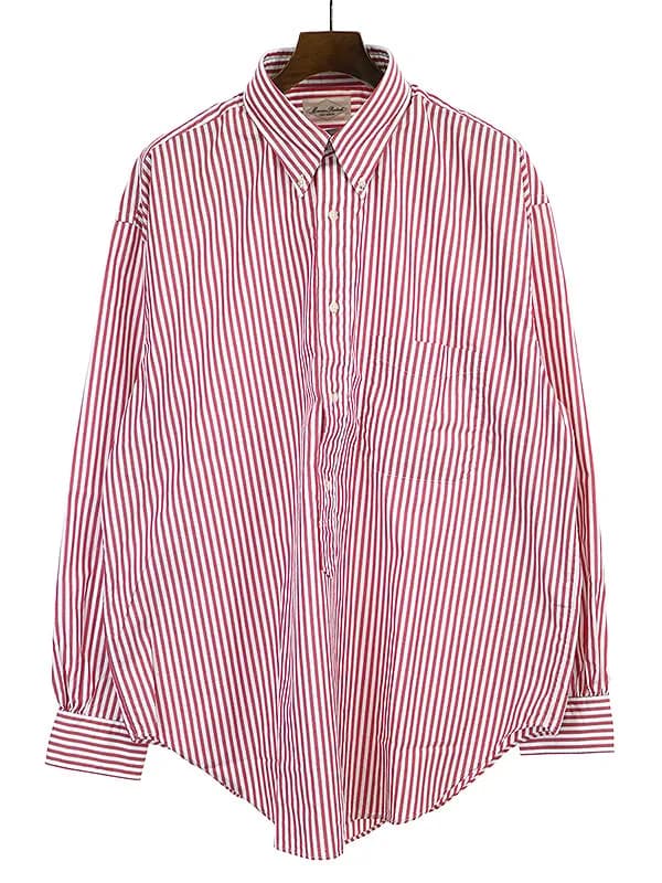 Marvine Pontiak Shirt Makers マービンポンティアック 19AW B.D P/O L/S SH オーバーサイズストライプシャツ