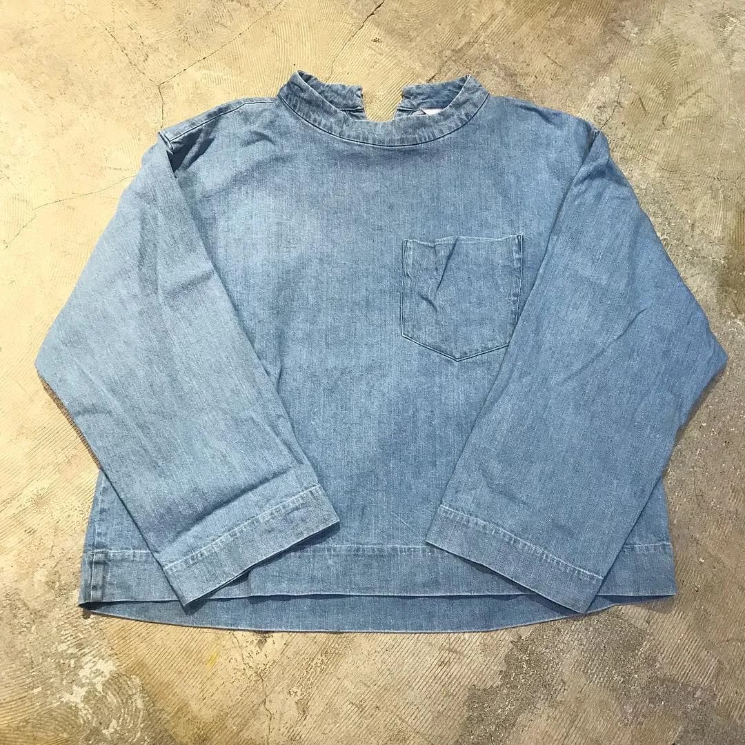 DIGAWEL DIGAWEL 17AW BIG MOCKNECK DENIM PULLOVER