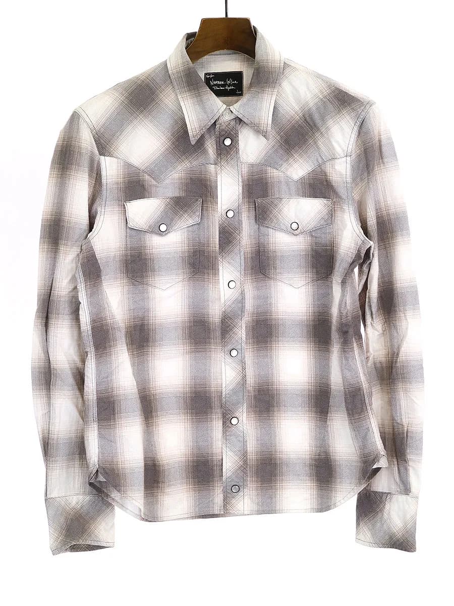 NUMBER NINE ナンバーナイン 07AW ウエスタンチェックネルシャツ