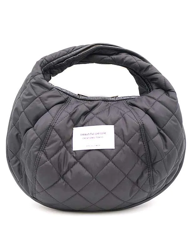 beautiful people ビューティフル ピープル ONLY ARK別注 mebius zip kilt shoulder bag キルティングハンドバッグ