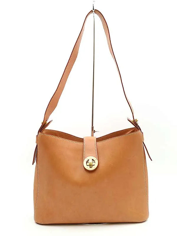 CELINE セリーヌ サークルロゴレザーショルダーバッグ