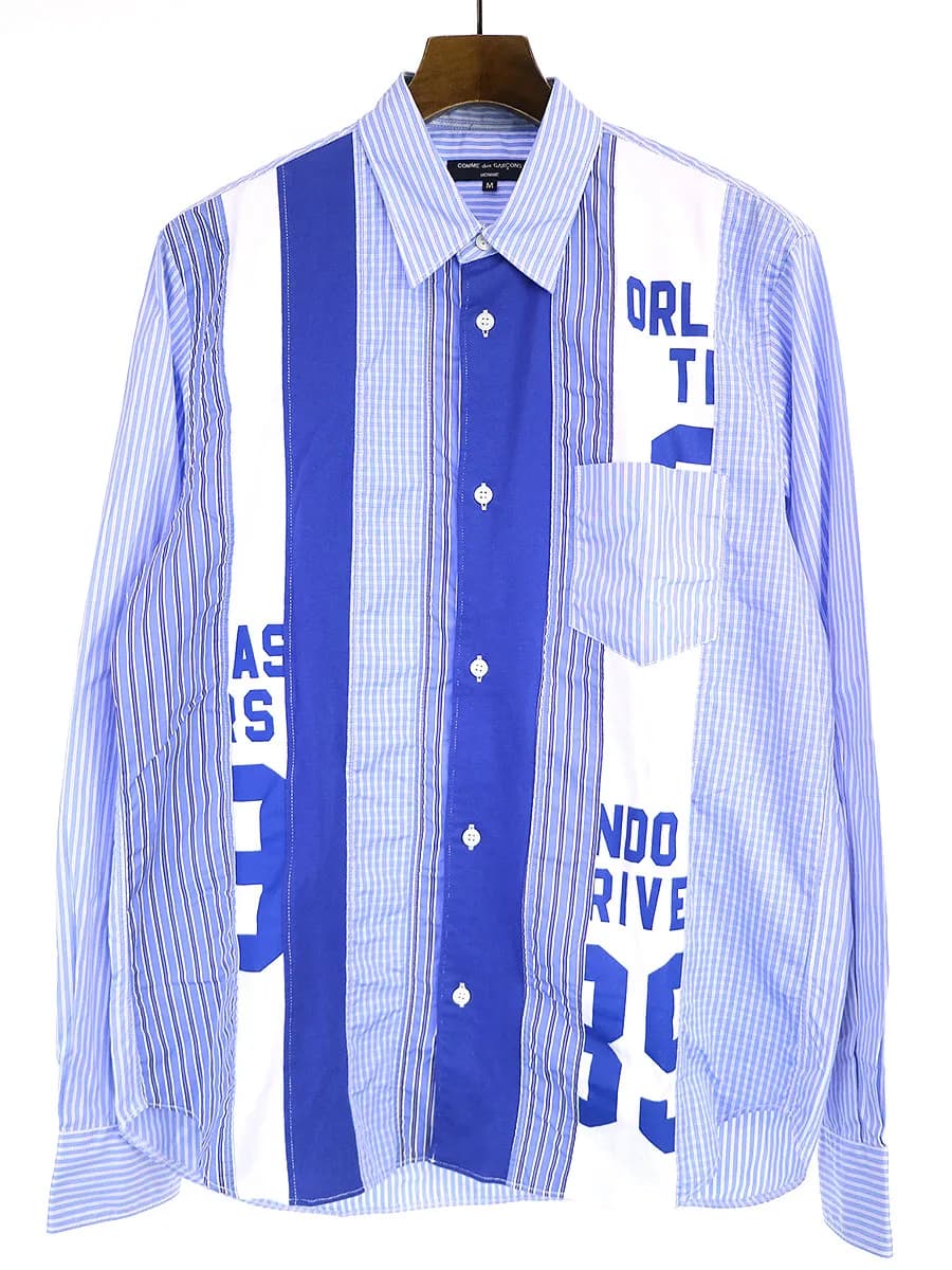 COMME des GARCONS コムデギャルソン オム 19AW 再構築ストライプシャツ