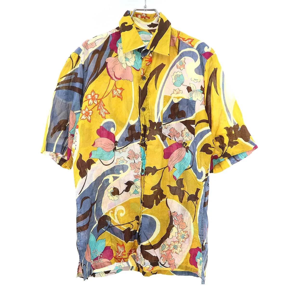 DRIES VAN NOTEN ドリスヴァンノッテン 2002SS フラワープリントショートスリーブシャツ