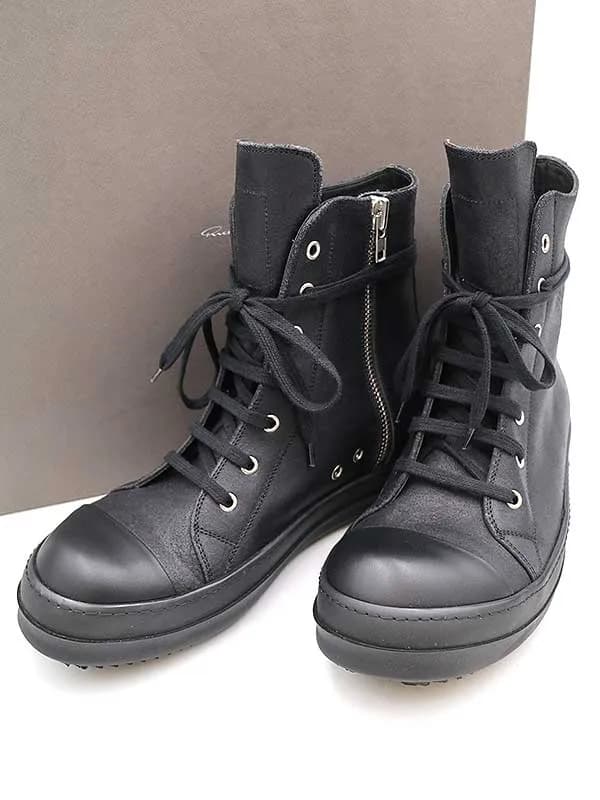 Rick Owens リックオウエンス 15SS RAMONES ラモーンズ デストロイレザースニーカー