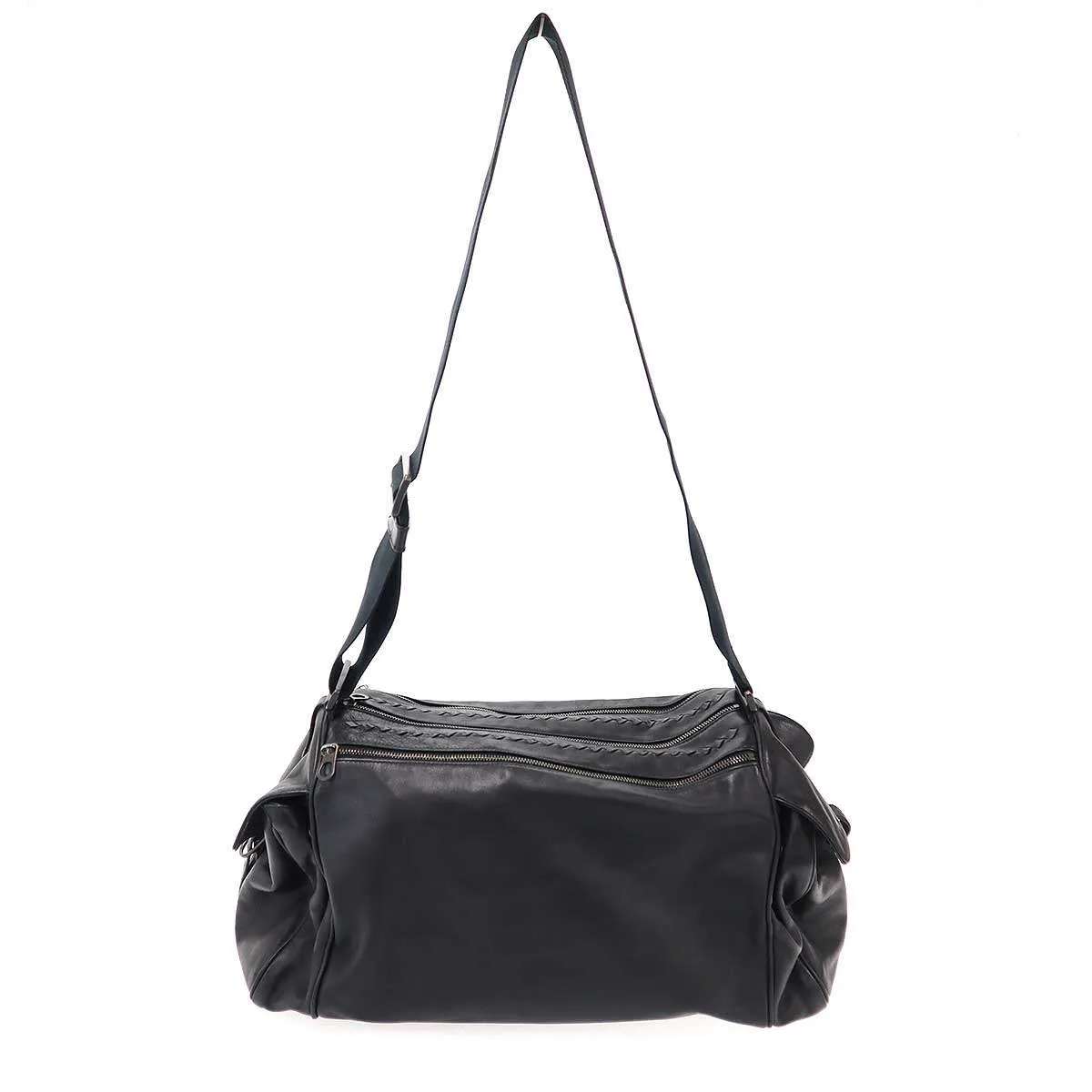 BOTTEGA VENETA ボッテガヴェネタ イントレチャートレザーボストンショルダーバッグ 130757