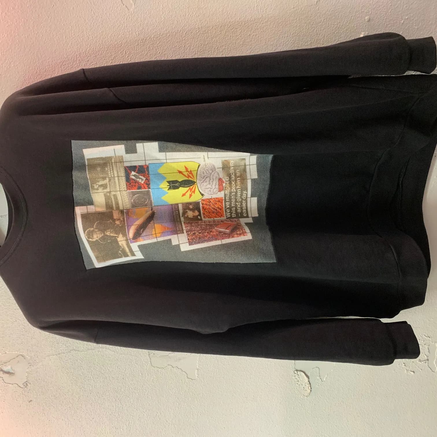 RAF SIMONS RAF SIMONS 2003AW Peter Saville グラフィックパッチスウェットトレーナー