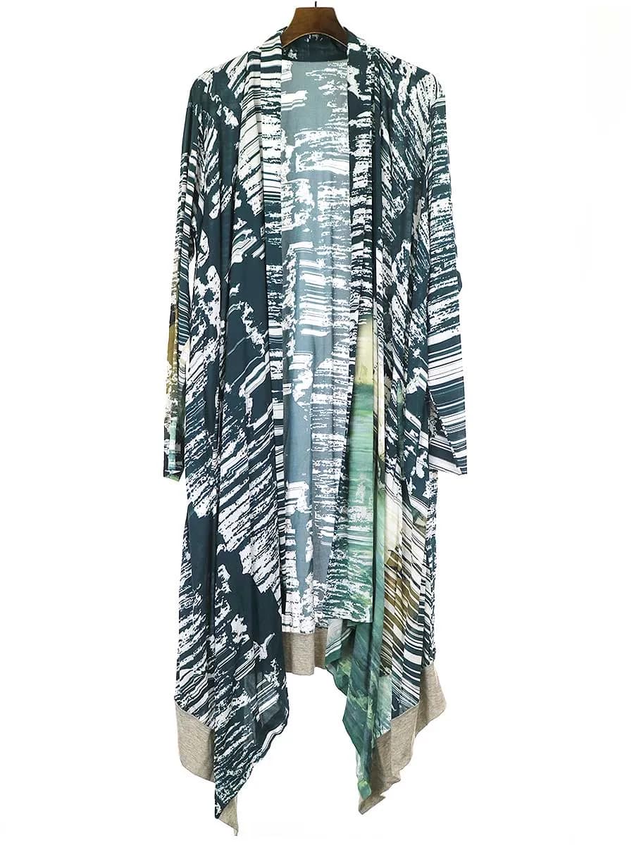 Yohji Yamamoto グラウンド ワイ 20AW 西洋画コレクション Manet Rayon Front Drape Cardigan レーヨンドレープカーディガン