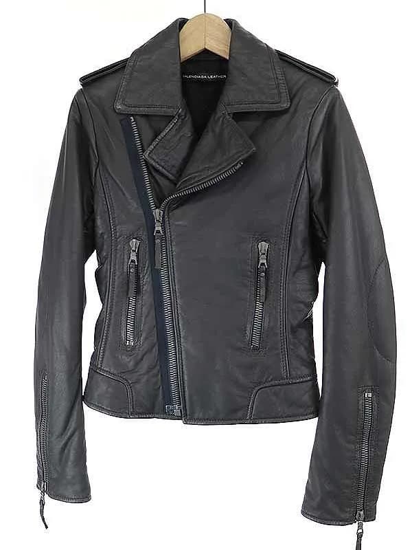 BALENCIAGA バレンシアガ 09AW ラムスキンダブルレザーライダースジャケット