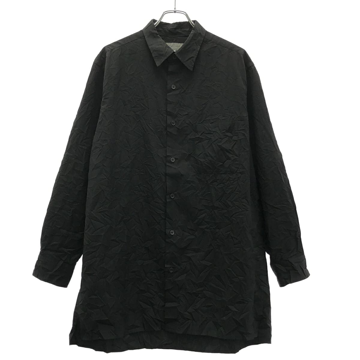 Yohji Yamamoto ヨウジヤマモト プールオム 22SS Z-BIGシワ加工長袖シャツ HG-B06-002