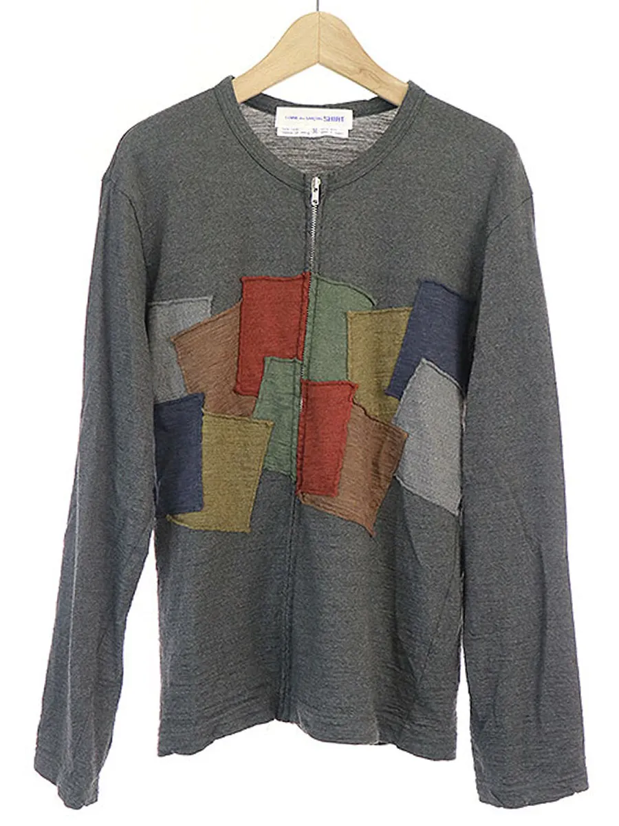 COMME des GARCONS コムデギャルソン シャツ ジップアップパッチカットソー