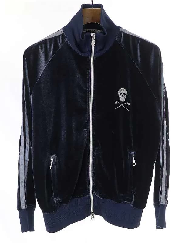 MARK&LONA マークアンドロナ 11AW ジップアップベルベットトラックジャケット