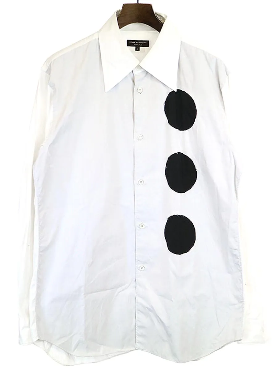 COMME des GARCONS コムデギャルソン オム プリュス 14AW サークルカッティングシャツ