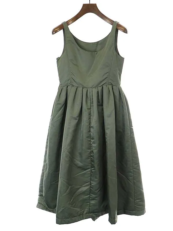 MADISON BLUE マディソンブルー 22AW GATHER PADDING DRESS NY TWILL ギャザーパディングツイルドレス ワンピース
