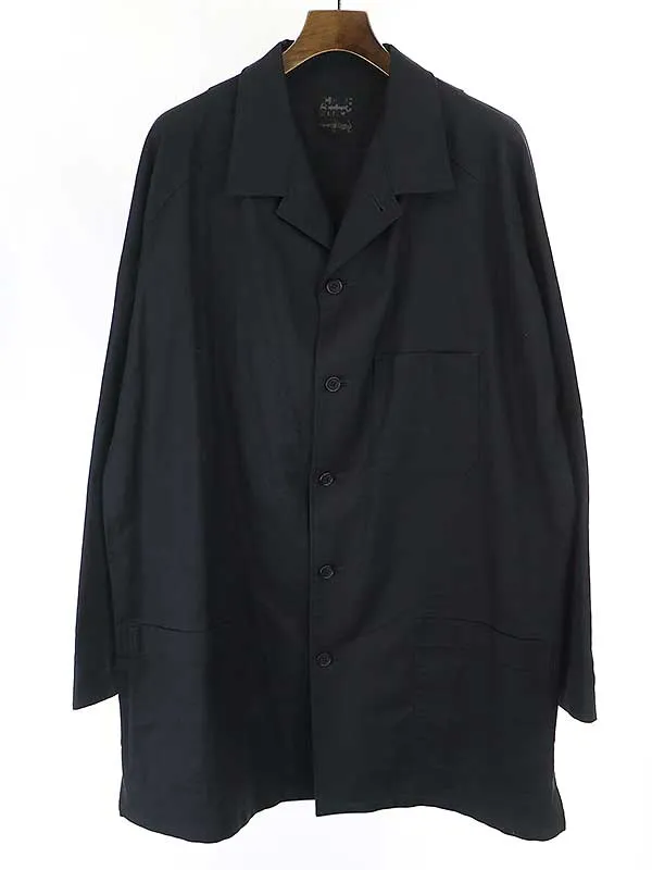 Yohji Yamamoto ブラックスキャンダル ヨウジヤマモト 20SS ロゴ刺繍ツイルシャツジャケット