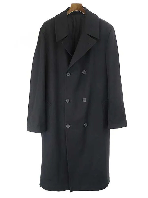 Yohji Yamamoto レギュレーション ヨウジヤマモト 16AW 0-4BWタブ付きロングコート