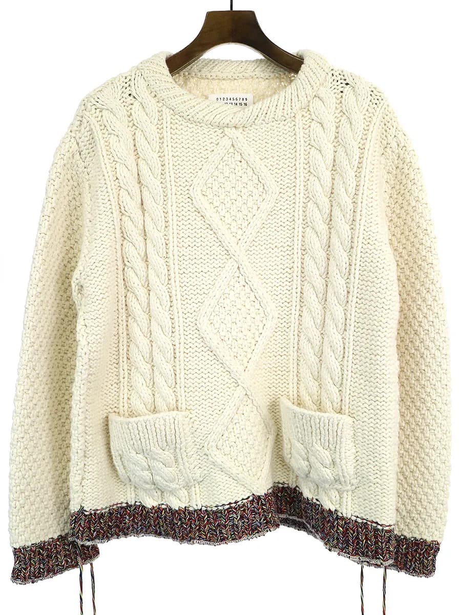 Maison Margiela メゾン マルタン マルジェラ10 18SS アランニットセーター