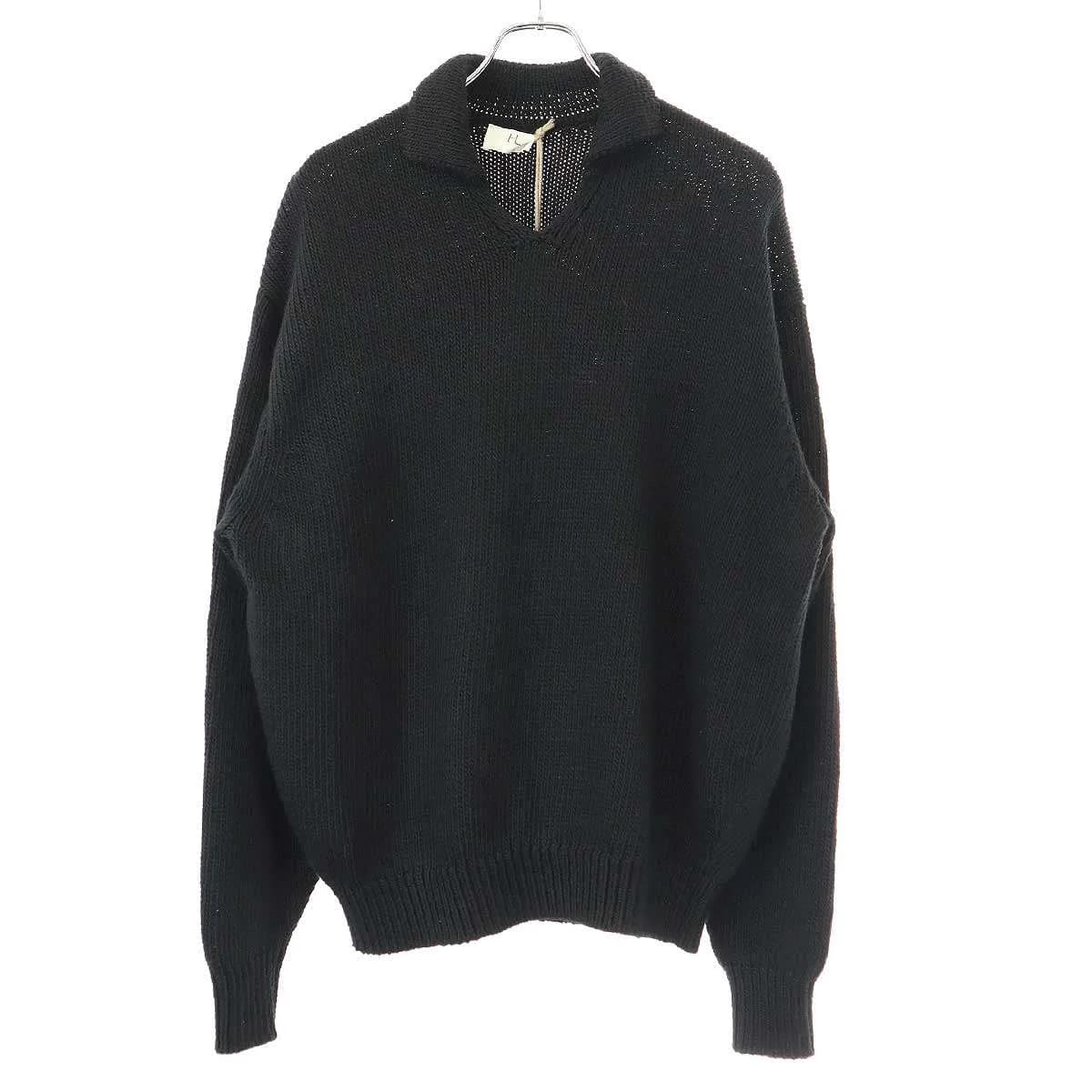 HERILL ヘリル 24SS Cotton code Skipper コットンスキッパーニットセーター 24-080-HL-8220-1