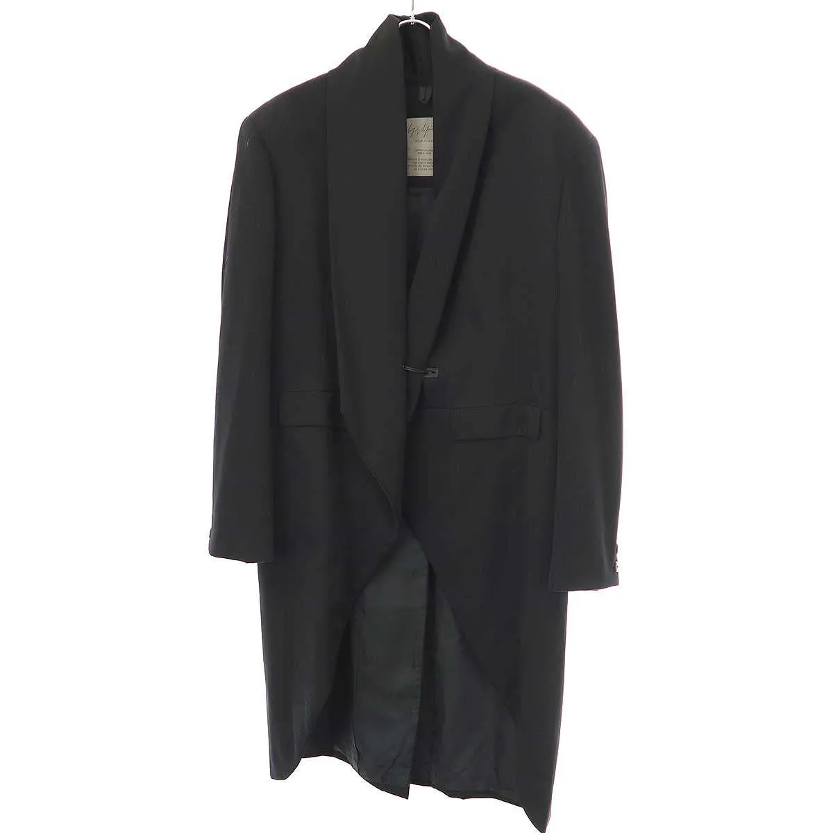 Yohji Yamamoto ヨウジヤマモト プールオム 1990AW ウールギャバジンショールロングジャケット