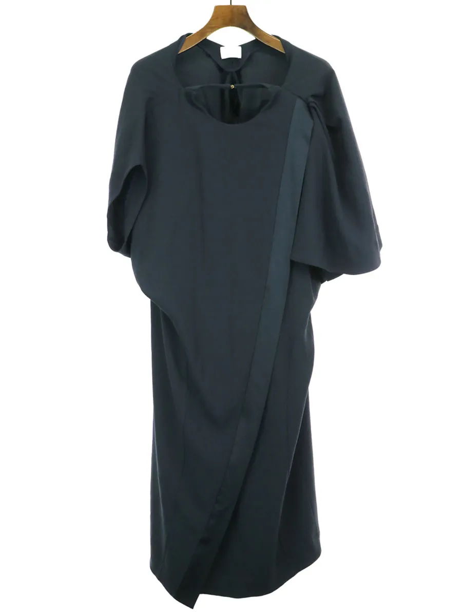 Mame Kurogouchi マメ 15SS Asymmetry Drapey Dress アシンメトリードレスワンピース