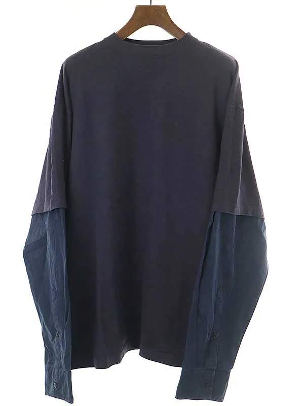 BALENCIAGA バレンシアガ 22SS シャツレイヤード ロングスリーブカットソー