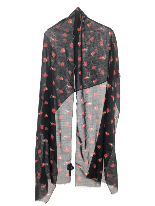 SAINT LAURENT サンローラン パリ 17AW Smoking Lip ウールストール