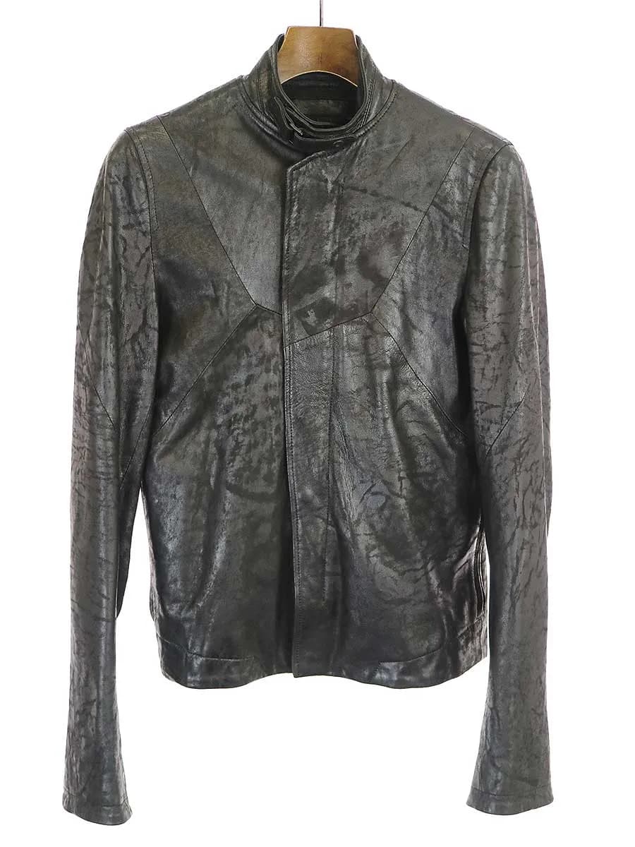 JULIUS ユリウス 15AW ラムヌバックシングルレザーライダースジャケット