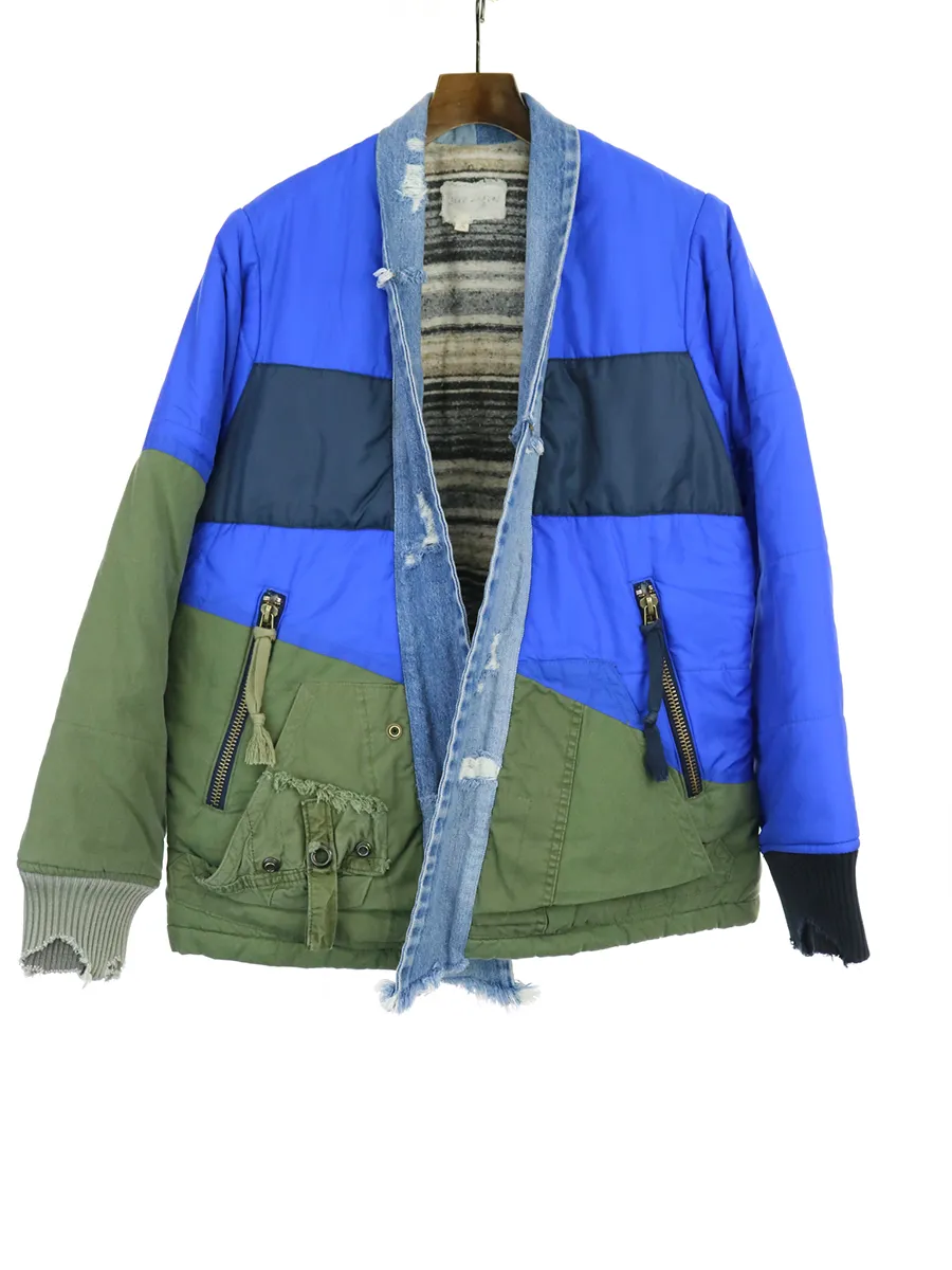 Greg Lauren グレッグ ローレン 19AW 50/50 Nylon Army Puffy Kimono アーミージャケット