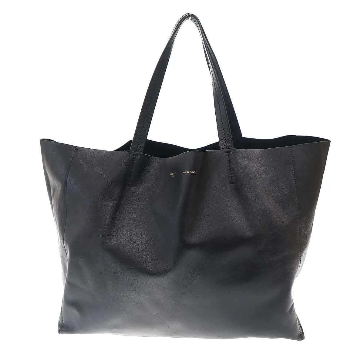 CELINE セリーヌ ホリゾンタル カバ レザートートバッグ