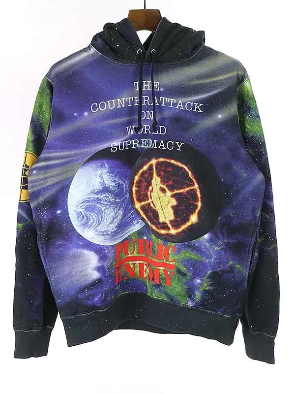 Supreme シュプリーム × アンダーカバー 18SS PUBLIC ENEMY HOODED SWEAT SHIRT パーカー